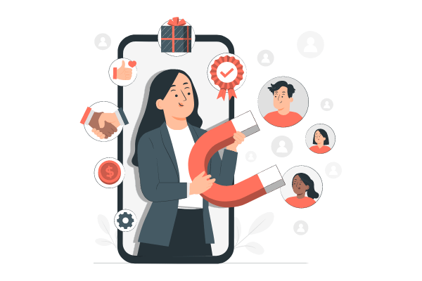 Animated illustration of an expert earning from their knowledge